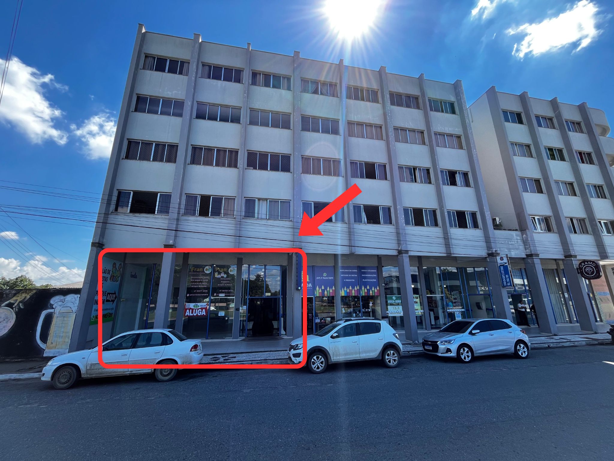 Sala comercial 100m² para Alugar com frente para avenida – Rio Negro/PR